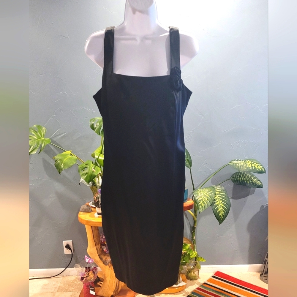 Calvin Klein little black strappy dress size 12